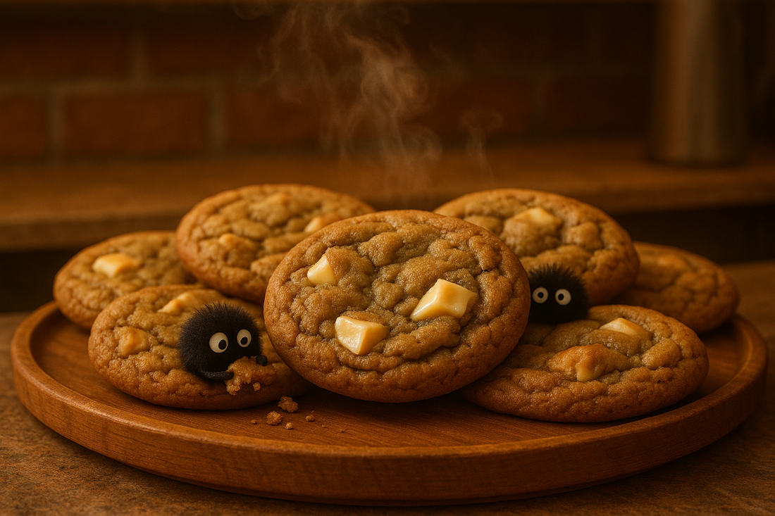 Chewy Hojicha White‑Chocolate Cookies (Bakery‑Style)