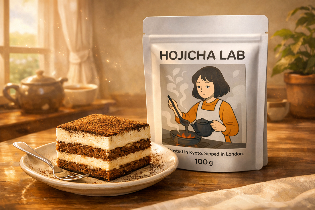 Hojicha Tiramisu (No-Bake) — A Coffee-Free Twist